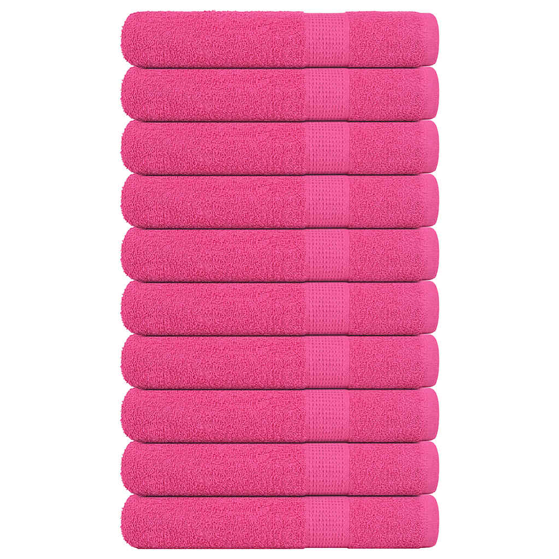 vidaXL Toalhas de sauna FROGN 10 pcs 80x200 cm 360 g/m² rosa 1