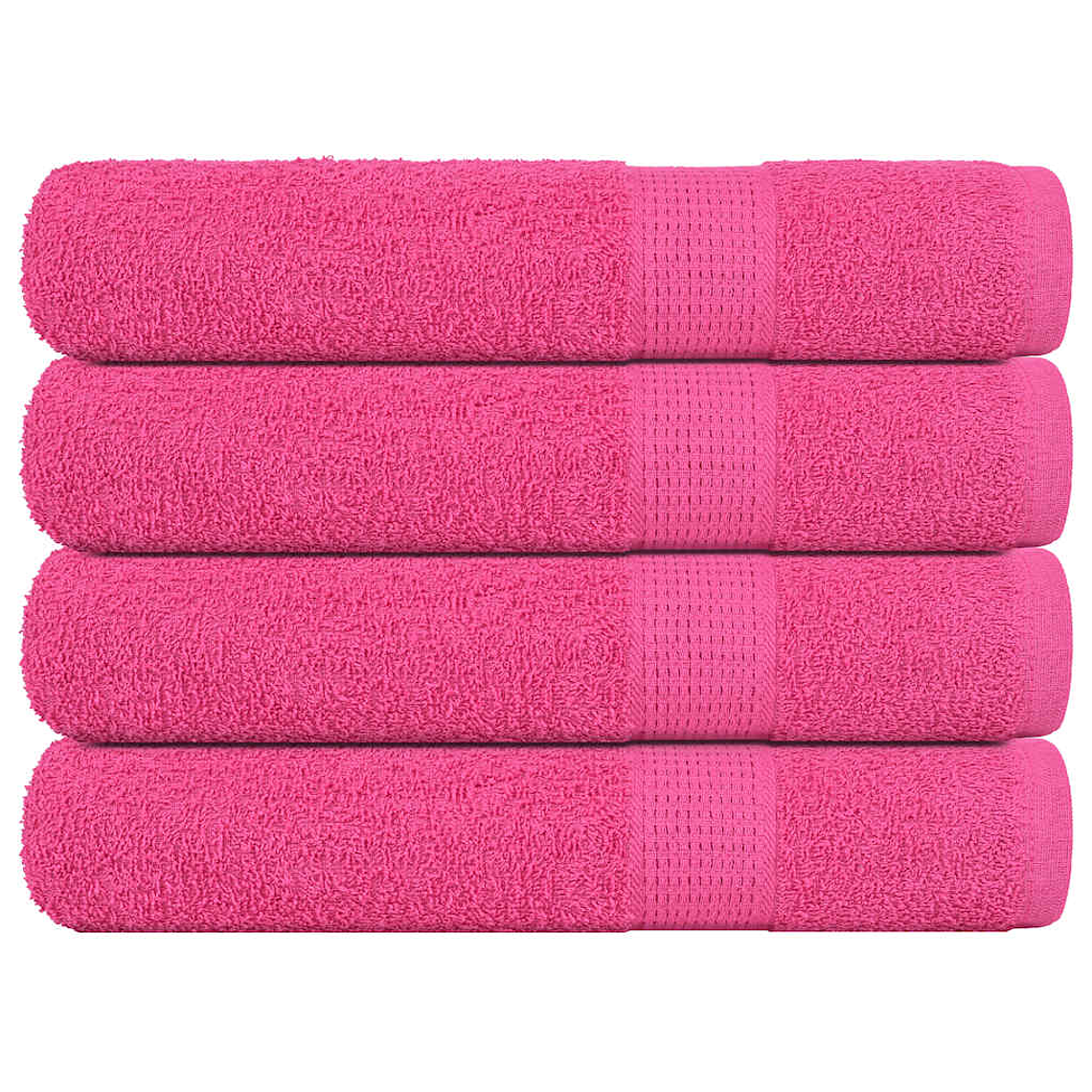 vidaXL Toalhas FROGN 4 pcs 100x200 cm 360 g/m² rosa 1