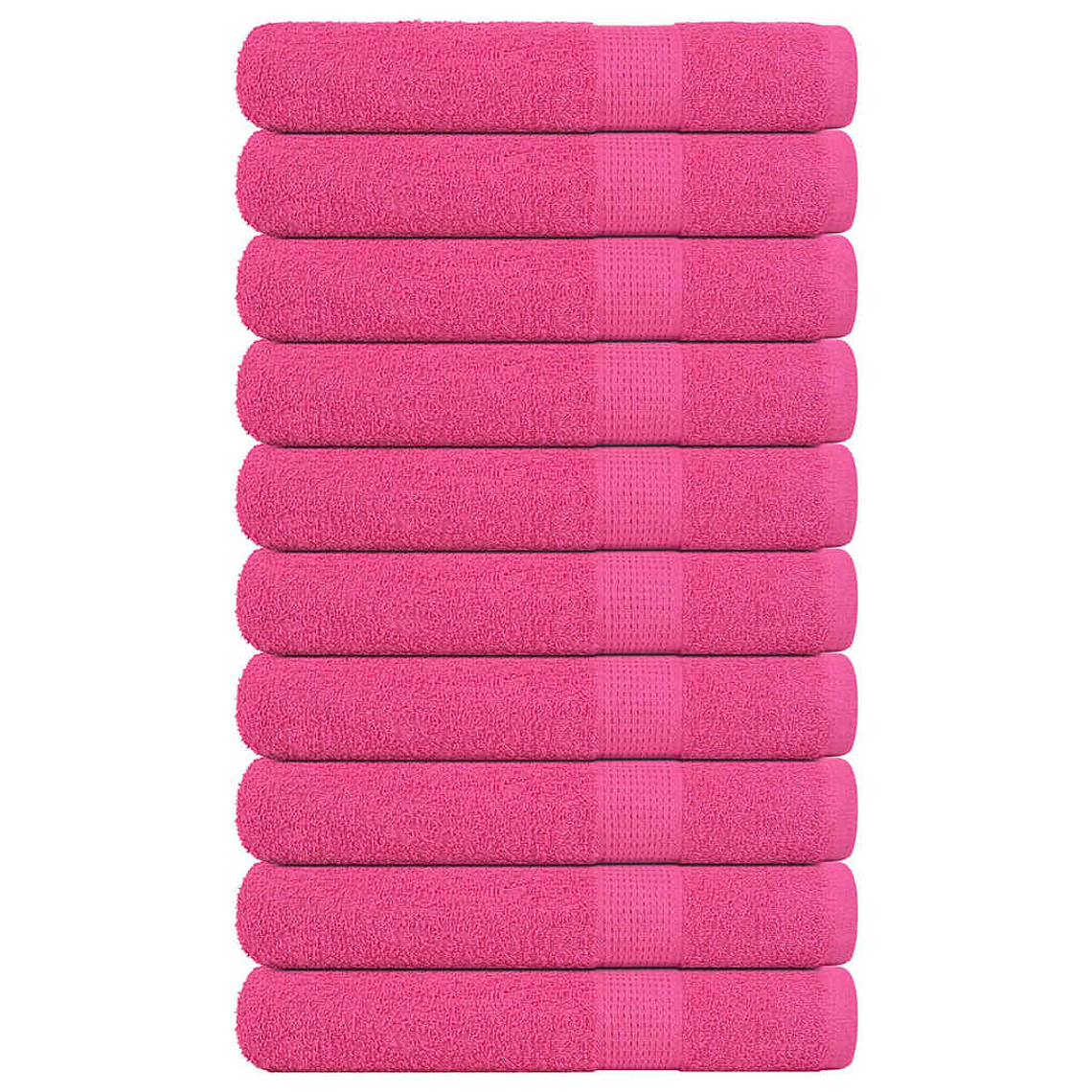 vidaXL Toalhas FROGN 10 pcs 100x200 cm 360 g/m² rosa 1