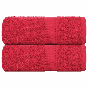vidaXL Toalhas de bidé FROGN 2 pcs 30x50 cm 360 g/m² vermelho