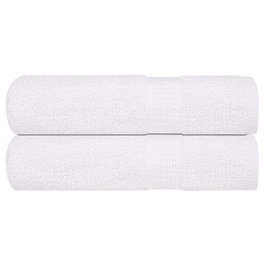 vidaXL Toalhas de mãos FROGN 2 pcs 50x100 cm 360 g/m² branco