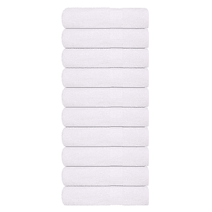 vidaXL Toalhas de banho FROGN 10 pcs 100x150 cm 360 g/m² branco