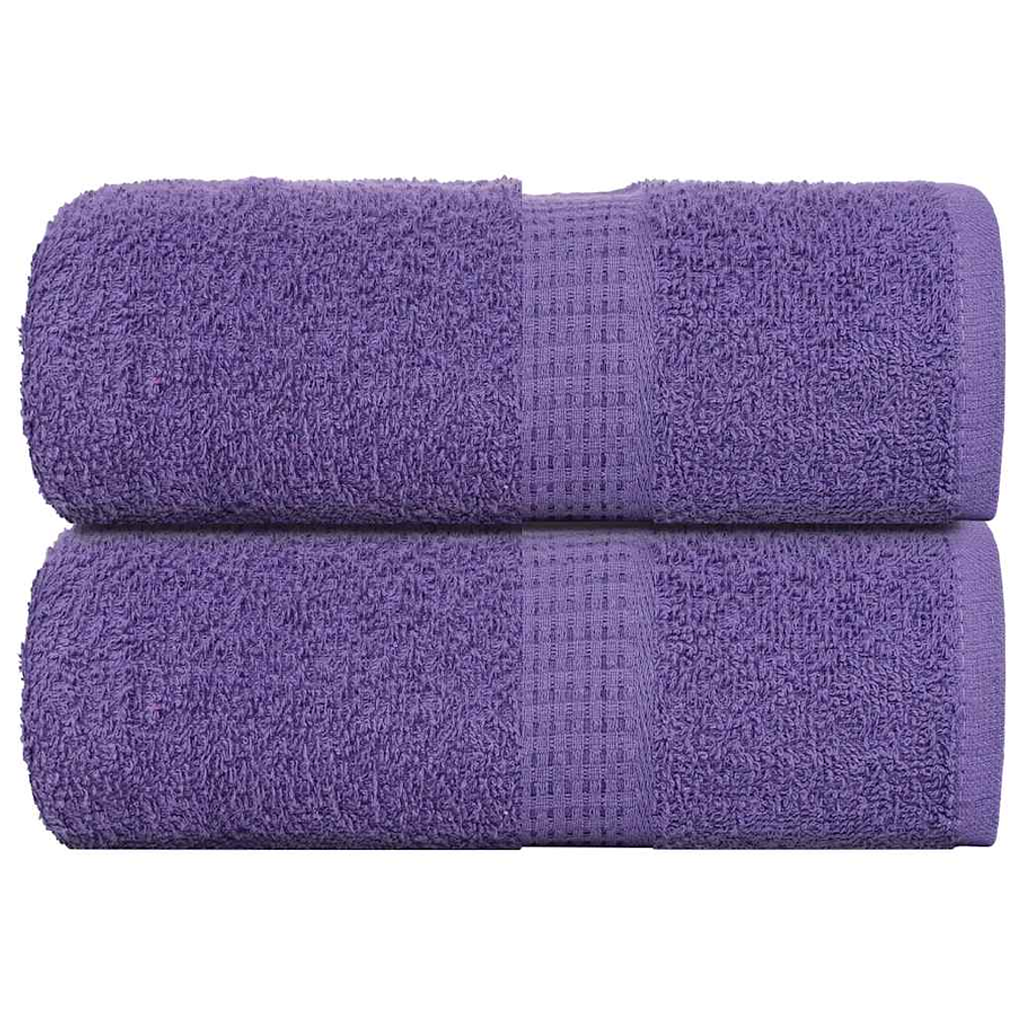 vidaXL Toalhas de bidé FROGN 2 pcs 30x50 cm 360 g/m² roxo 1