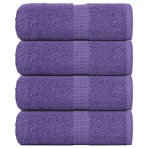 vidaXL Toalhas de bidé FROGN 4 pcs 30x50 cm 360 g/m² roxo