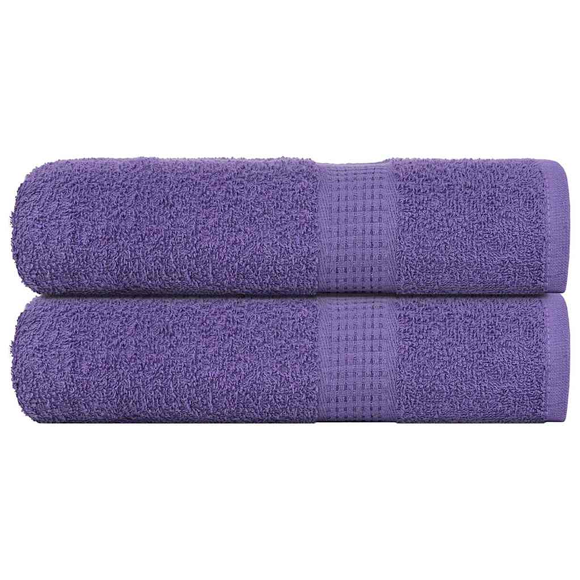 vidaXL Toalhas de mãos FROGN 2 pcs 50x100 cm 360 g/m² roxo 1