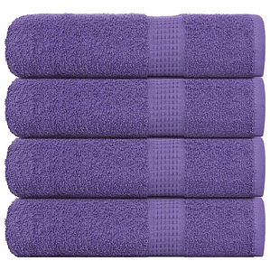 vidaXL Toalhas de banho FROGN 4 pcs 70x140 cm 360 g/m² roxo