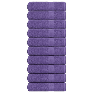 vidaXL Toalhas de banho FROGN 10 pcs 70x140 cm 360 g/m² roxo