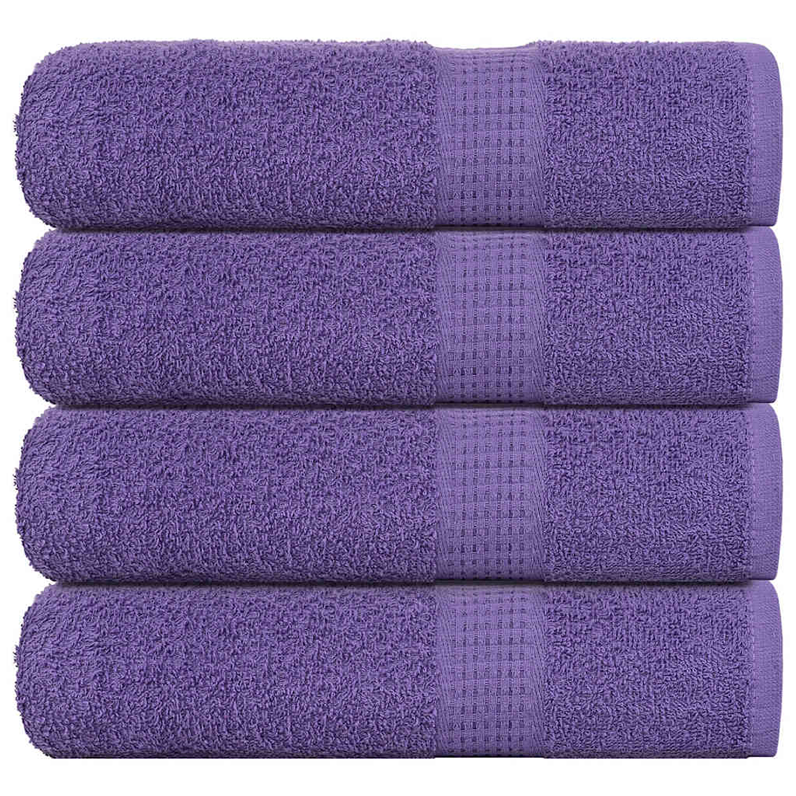 vidaXL Toalhas de banho FROGN 4 pcs 100x150 cm 360 g/m² roxo 1
