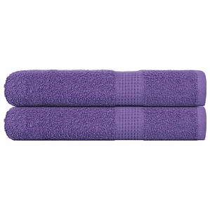 vidaXL Toalhas de sauna FROGN 2 pcs 80x200 cm 360 g/m² roxo