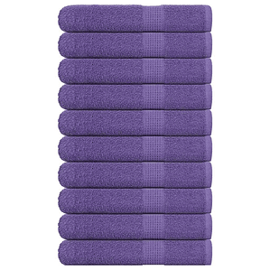 vidaXL Toalhas de sauna FROGN 10 pcs 80x200 cm 360 g/m² roxo