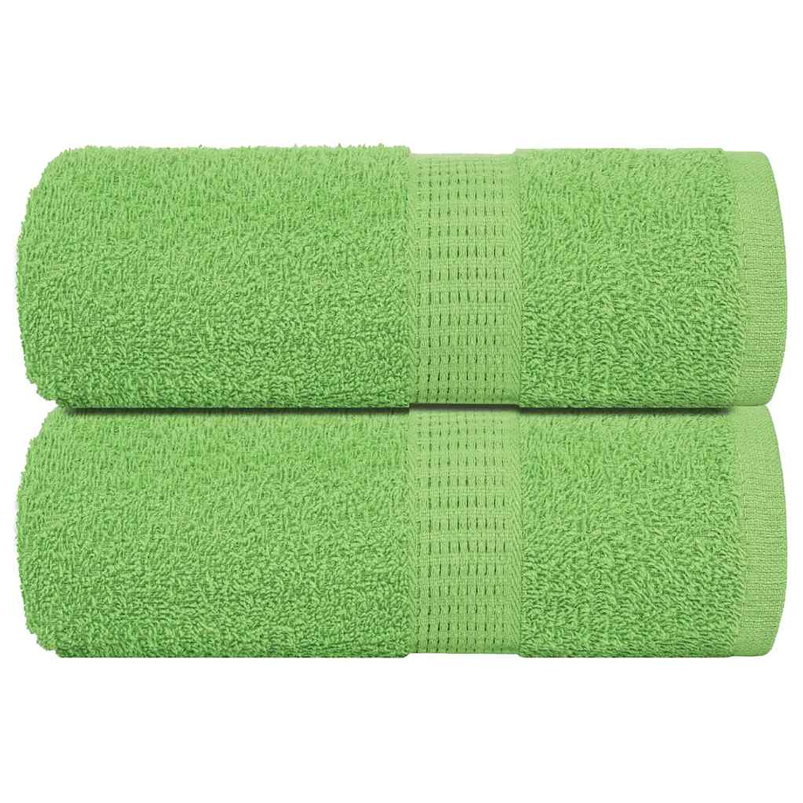 vidaXL Toalhas de rosto FROGN 2 peças Verde-maçã 30x30 cm 360 g/m² 1