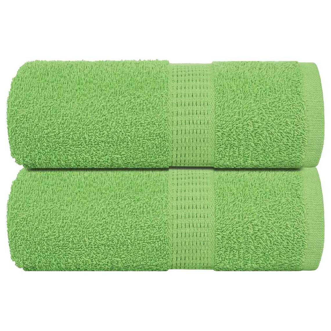 vidaXL Toalhas de bidé FROGN 2pcs 30x50cm 360 g/m² verde maça 1