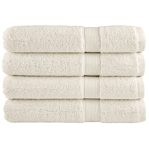 vidaXL Toalhas premium SOLUND 4 pcs 100x200 cm 600 gsm creme