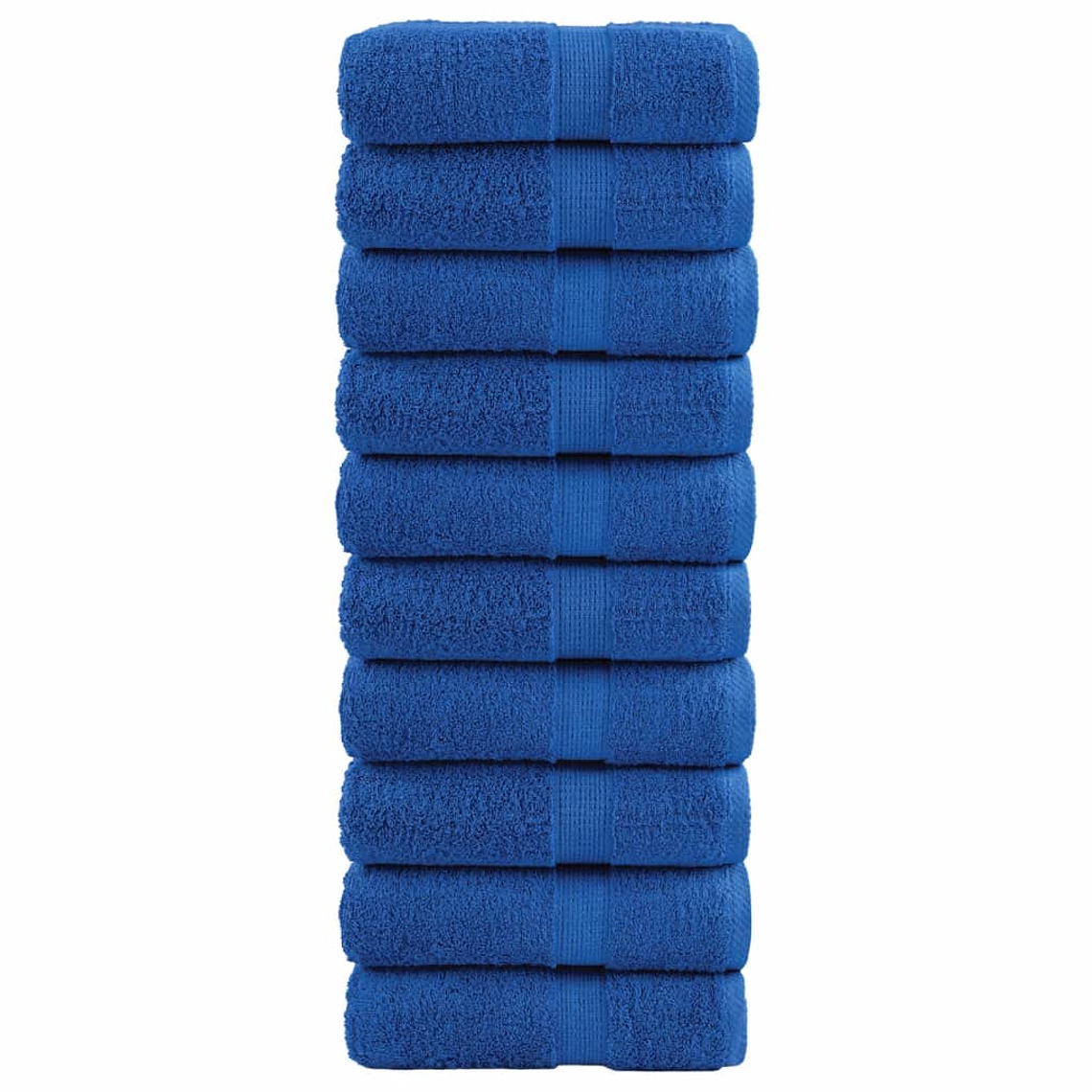vidaXL Toalhas de bidé premium SOLUND 10 pcs 30x50 cm 600 gsm azul 1