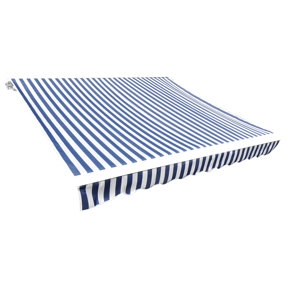 vidaXL Lona para toldo azul/branco 3 x 2,5 m (sem estrutura/caixa) 1
