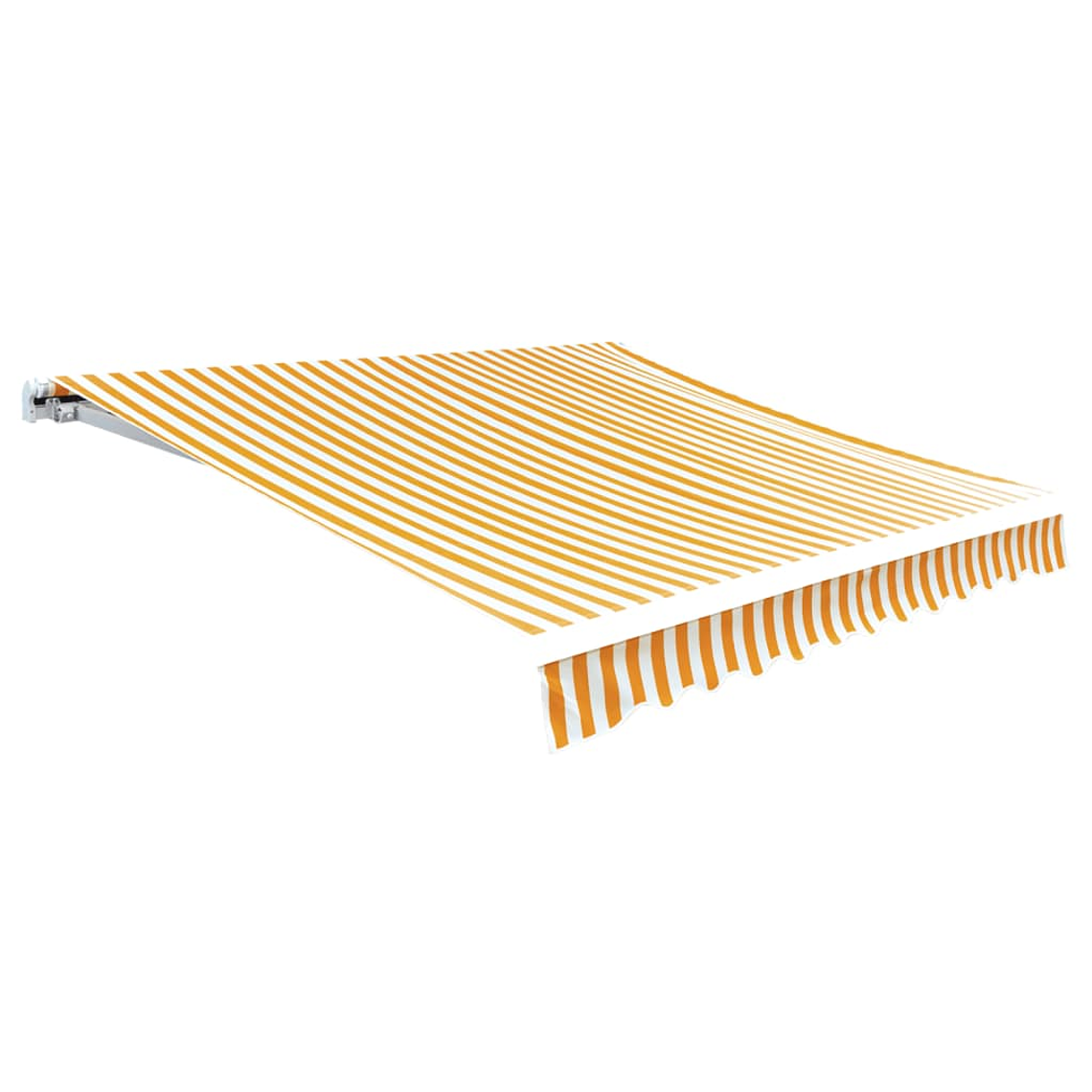 vidaXL Lona toldo 6x3m (sem estrutura/caixa) amarelo girassol/branco 1