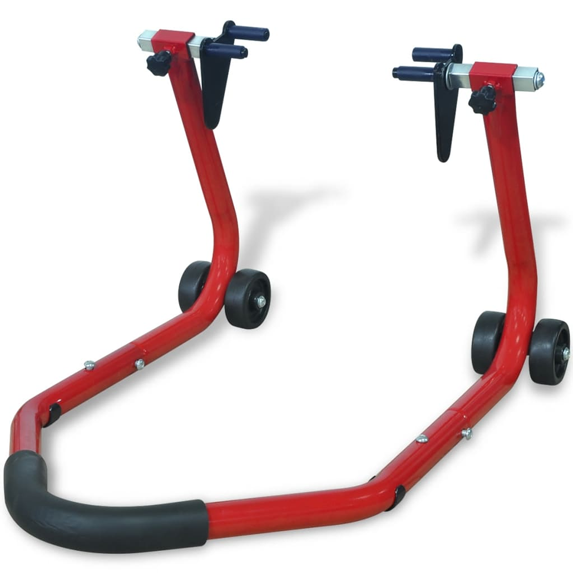vidaXL Suporte dianteiro para moto, vermelho 1
