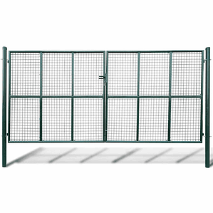 vidaXL Portão de jardim em tela 400x200 cm