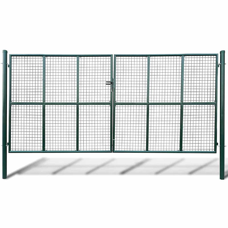 vidaXL Portão de jardim em tela 400x200 cm 1