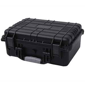 vidaXL Caixa de equipamento protetora 40,6x33x17,4 cm preto