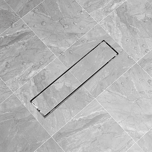 VidaXL Dreno de chuveiro linear 530x140 mm aço inoxidável