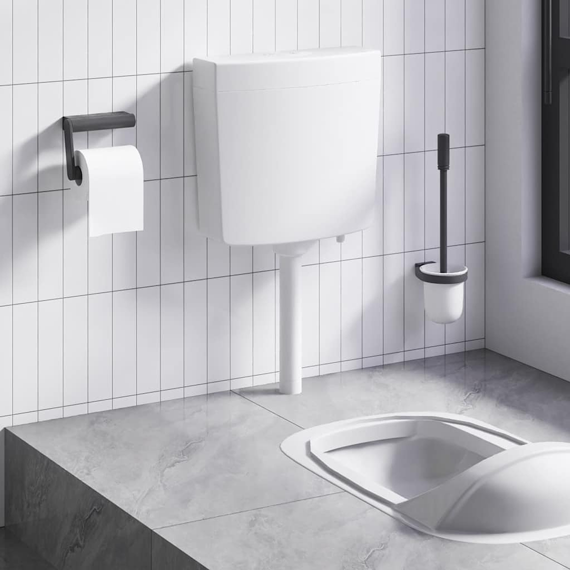 vidaXL Autoclismo de WC c/ entrada de água inferior 3/6 L branco 1