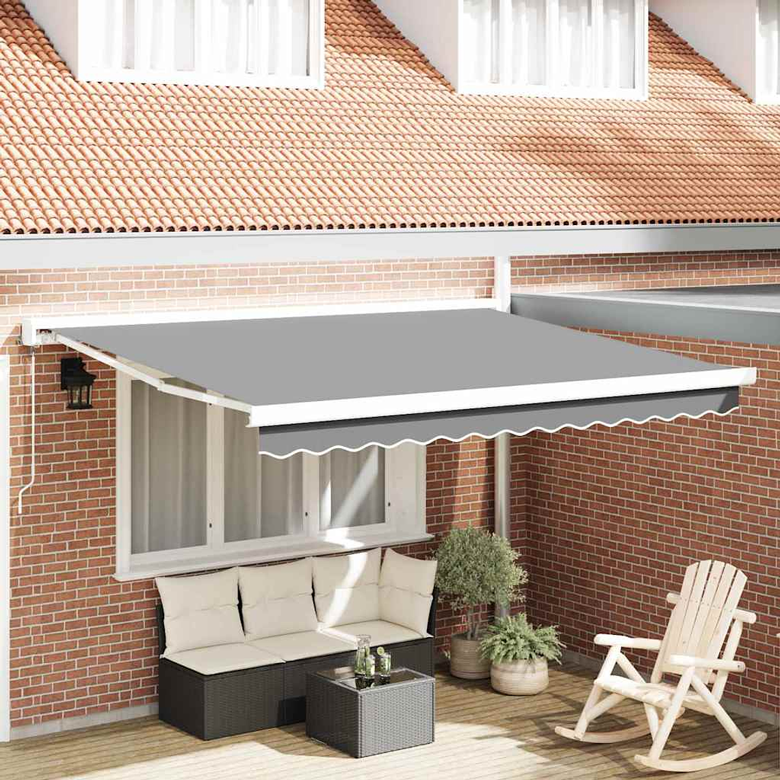 vidaXL Estrutura de Toldo Branco 350 x 250 cm Alumínio 1