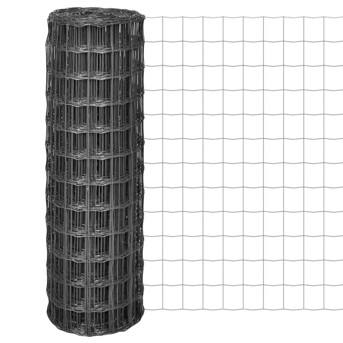 vidaXL Cerca 25x1,2 m aço cinzento 1