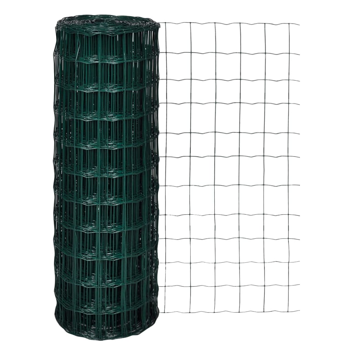 vidaXL Cerca 25x1,7 m aço verde 1