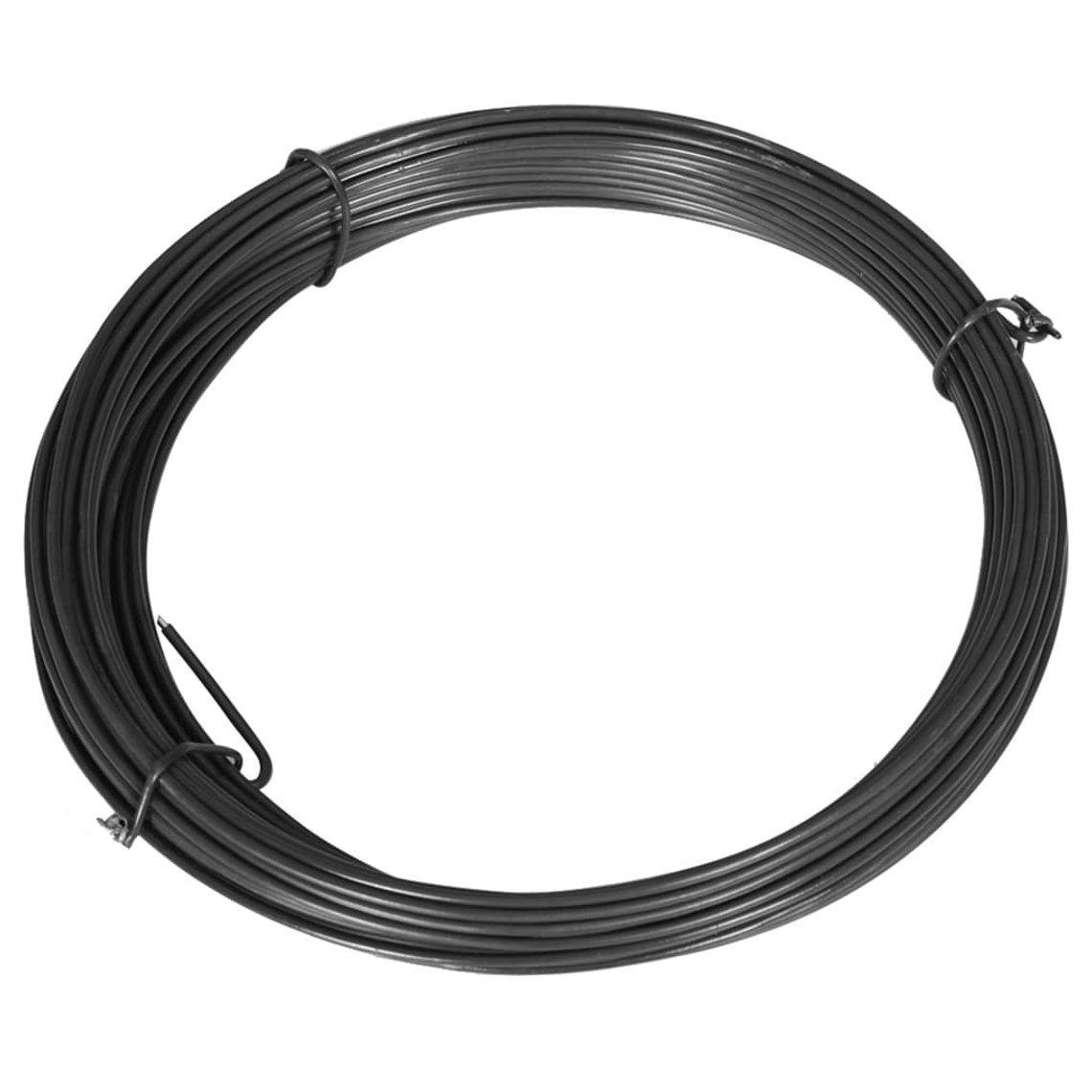 vidaXL Arame para prender cercas 25 m 1,4/2 mm aço cinzento 1
