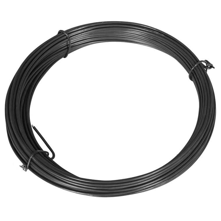 vidaXL Arame para prender cercas 25 m 1,4/2 mm aço cinzento 1