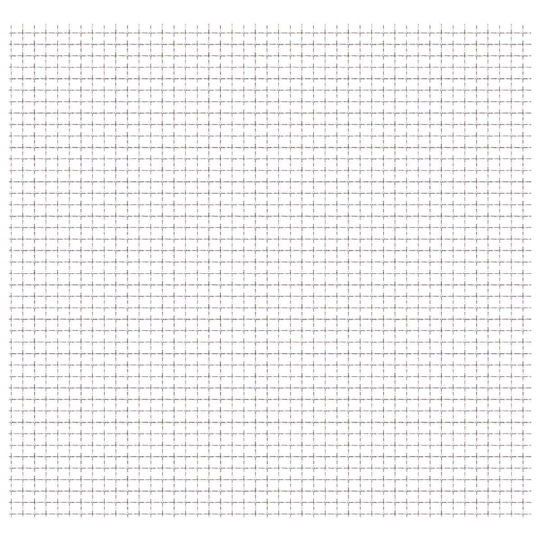 vidaXL Cerca de arame frisado aço inoxidável 100x85 cm 31x31x3 mm 1