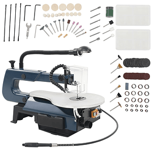 vidaXL Conjunto serra tico-tico 108 peças 125 W 252 mm