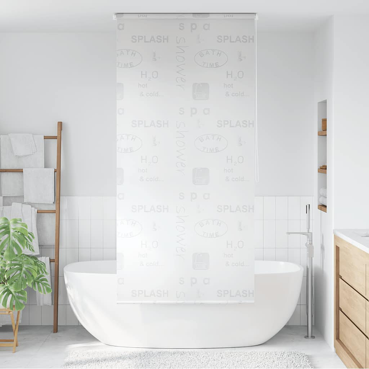 vidaXL Estore de rolo para o duche 80x240 cm Splash 1