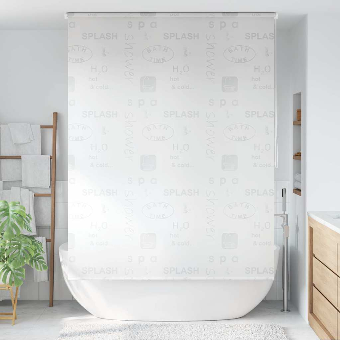 vidaXL Estore de role para o duche 140x240 cm Splash 1