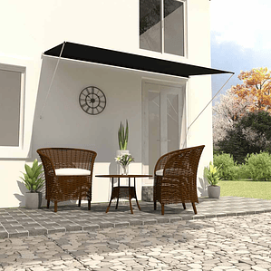 vidaXL Toldo retrátil 300x150 cm antracite