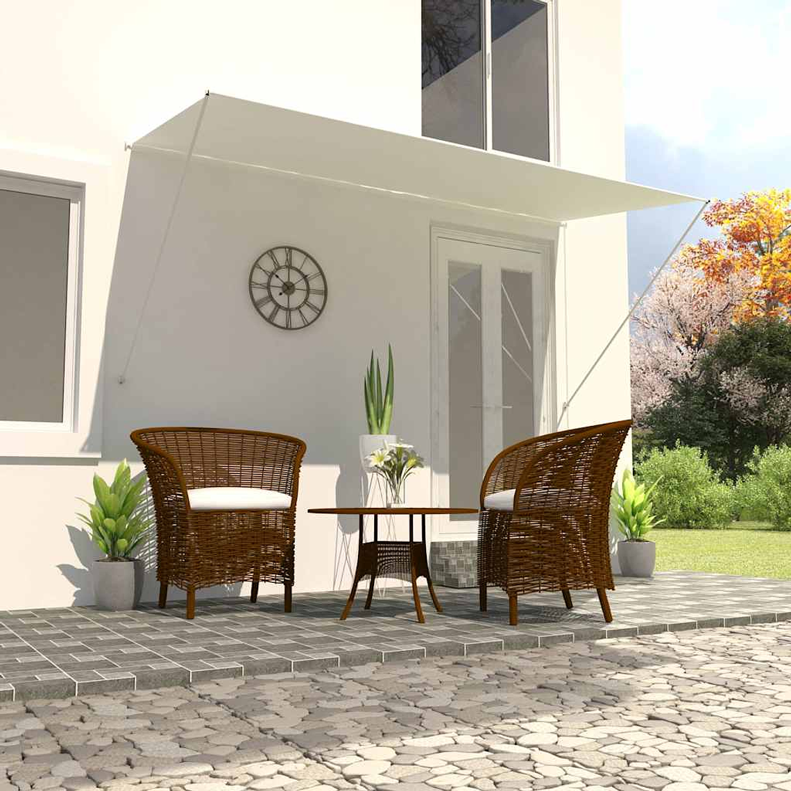 vidaXL Toldo retrátil 300x150 cm creme 1