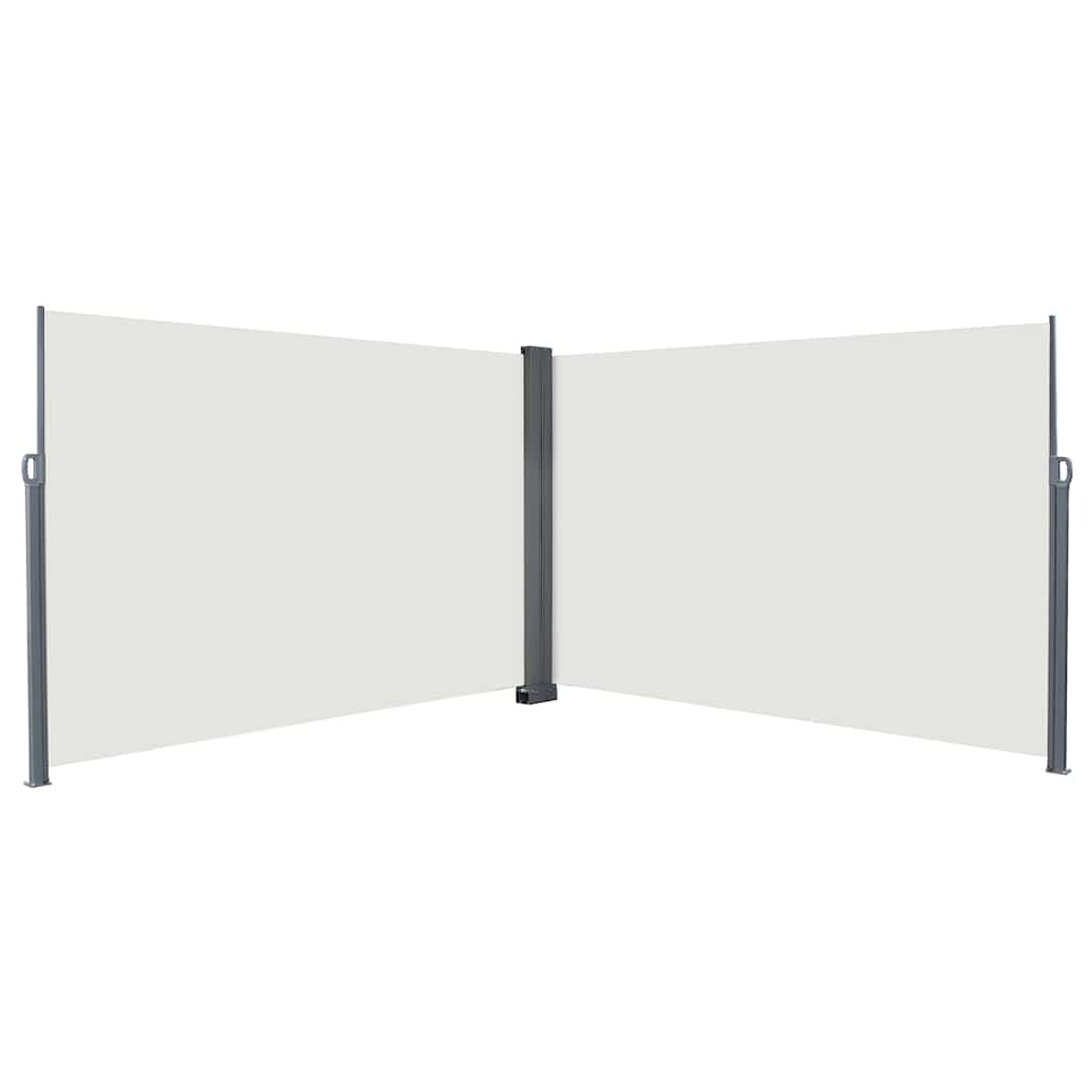 vidaXL Toldo Lateral Retrátil Creme 600 x 200 cm Metal 1
