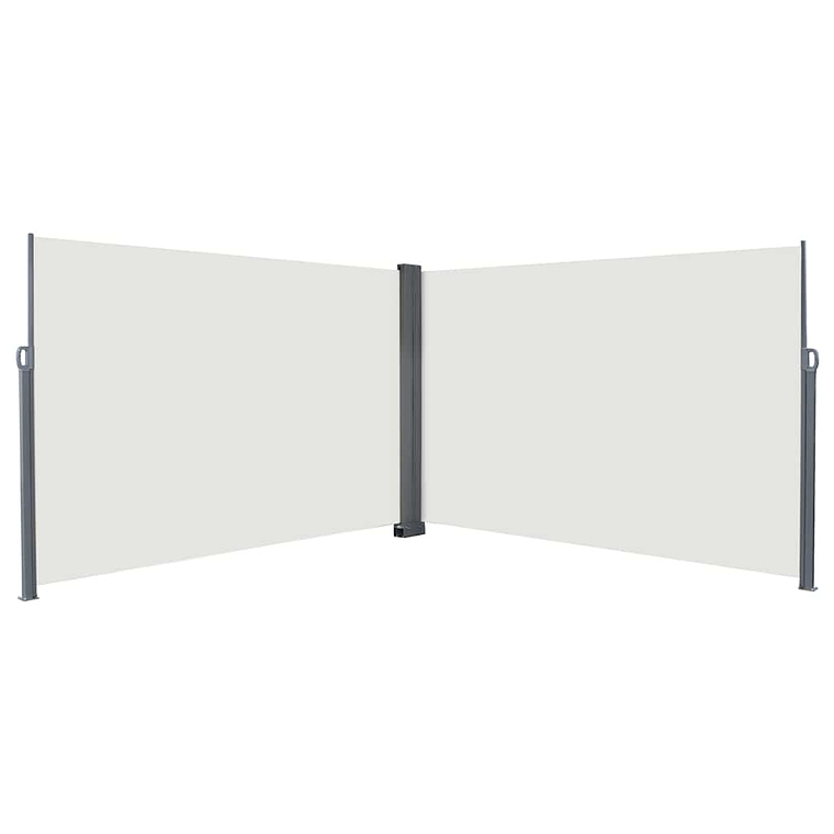 vidaXL Toldo Lateral Retrátil Creme 600 x 200 cm Metal 1