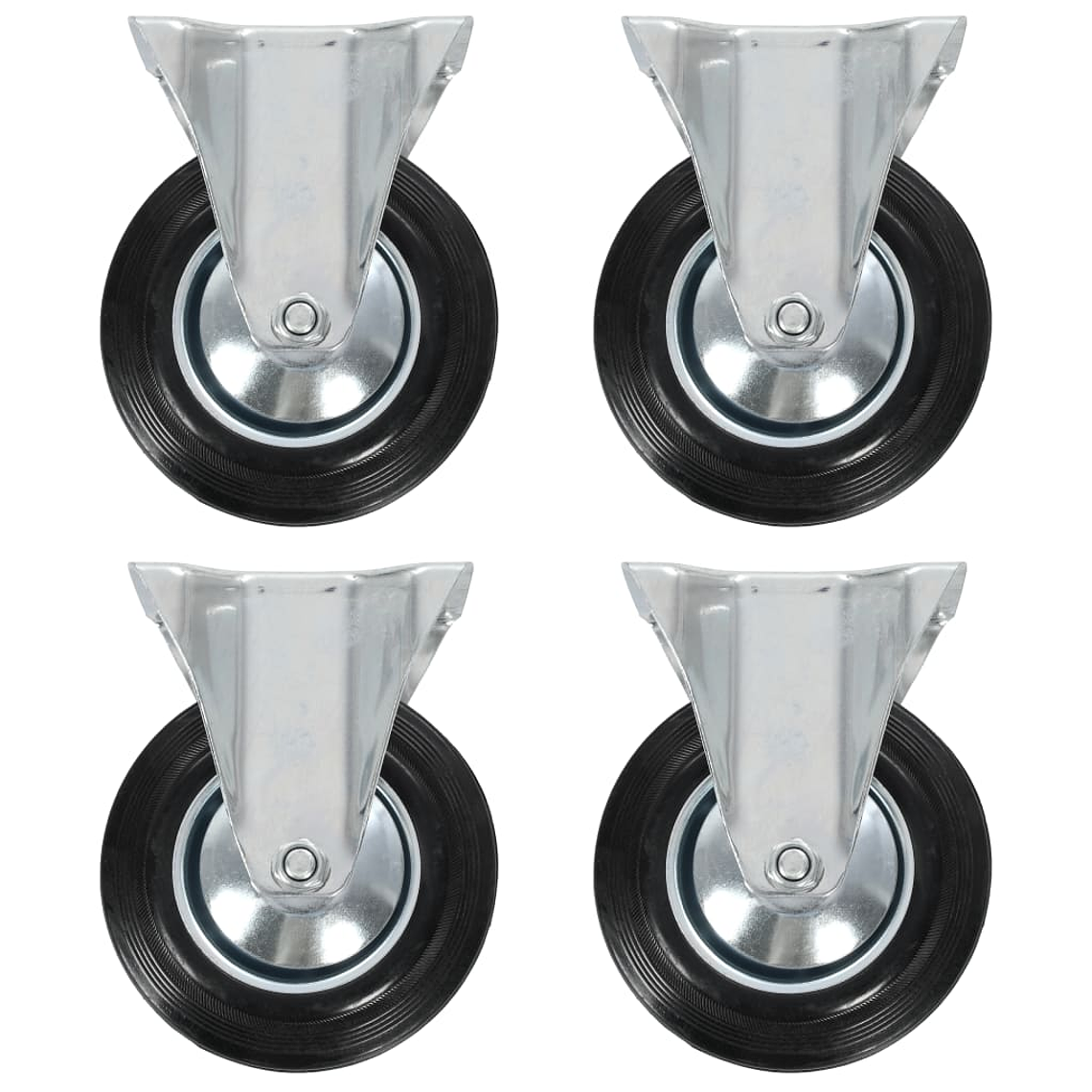 vidaXL Rodas fixas 4 pcs 160 mm 1