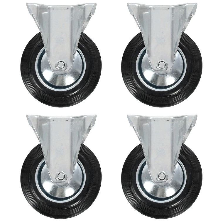 vidaXL Rodas fixas 4 pcs 160 mm 1