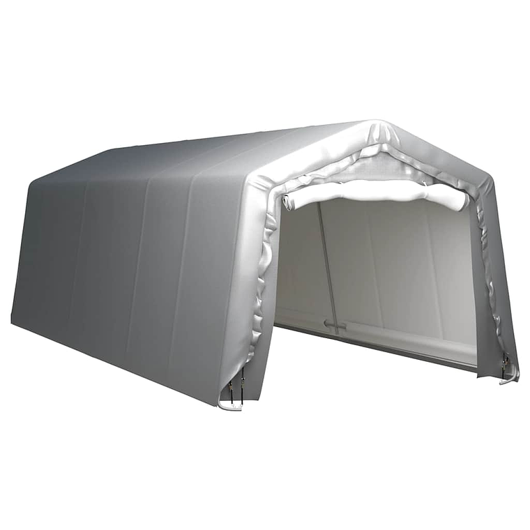 vidaXL Tenda de armazenamento 300x750 cm aço cinzento   1