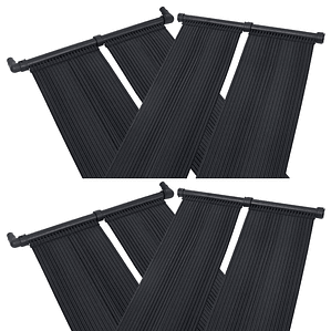 vidaXL Painéis aquecedores solares de piscina 4 pcs 80x310 cm