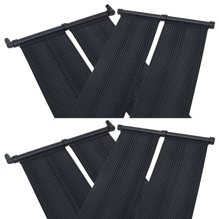 vidaXL Painéis aquecedores solares de piscina 4 pcs 80x310 cm 1