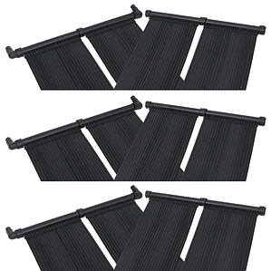 vidaXL Painéis aquecedores solares de piscina 6 pcs 80x310 cm