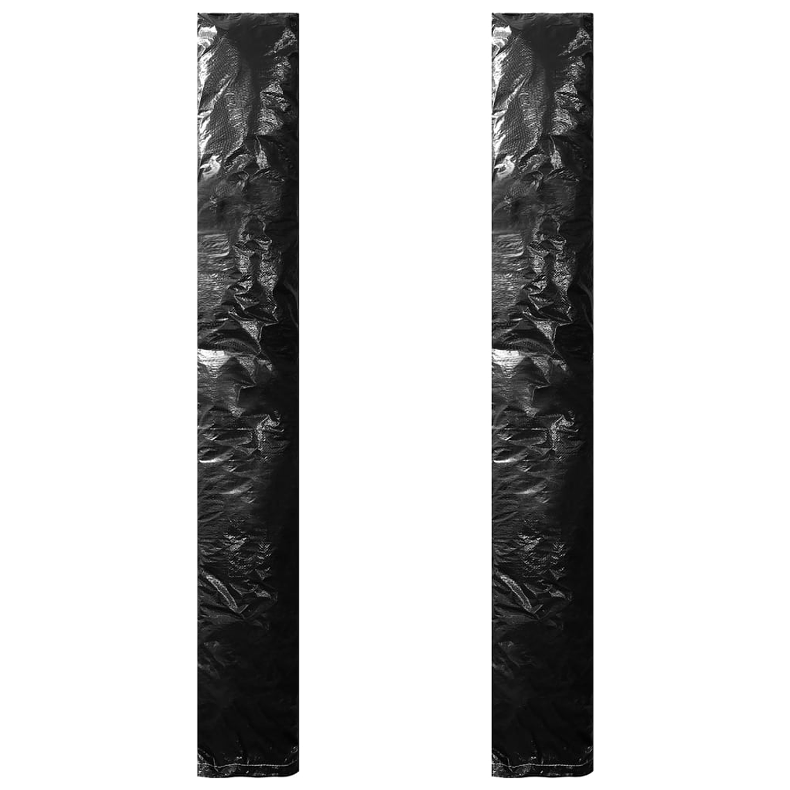 vidaXL Capas para guarda-sol 2 pcs com fecho de correr PE 200 cm 1