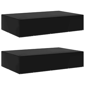 vidaXL Capas para mobiliário de jardim 2 pcs c/ 12 ilhós 325x205x70 cm