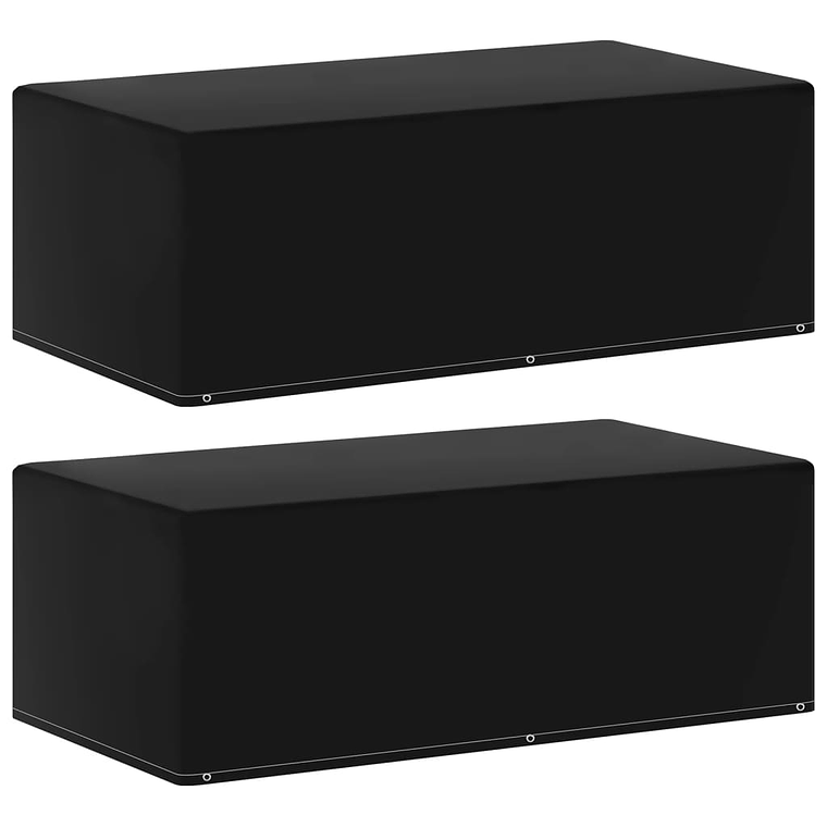 vidaXL Capas de jardim para barbecue a gás 2 pcs 6 ilhós 170x90x60 cm 1