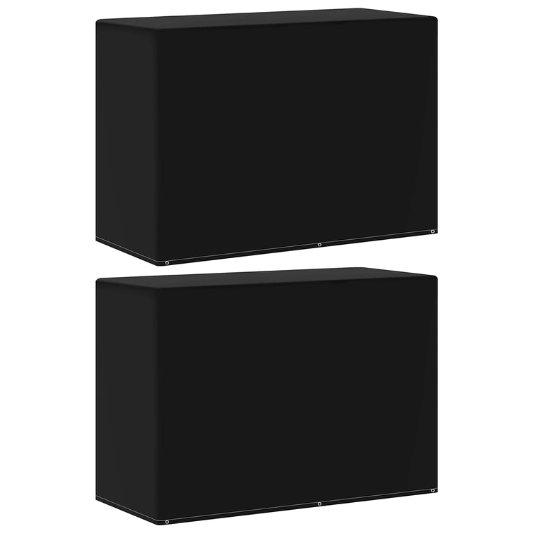 vidaXL Capas de jardim para barbecue a gás 2 pcs 6 ilhós 180x80x125 cm 1