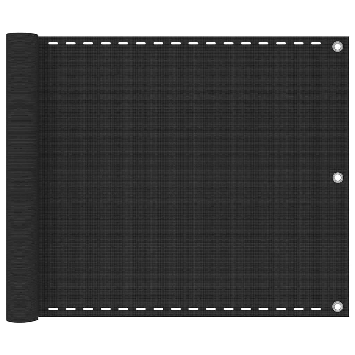 vidaXL Tela de varanda 75x300 cm PEAD antracite 1